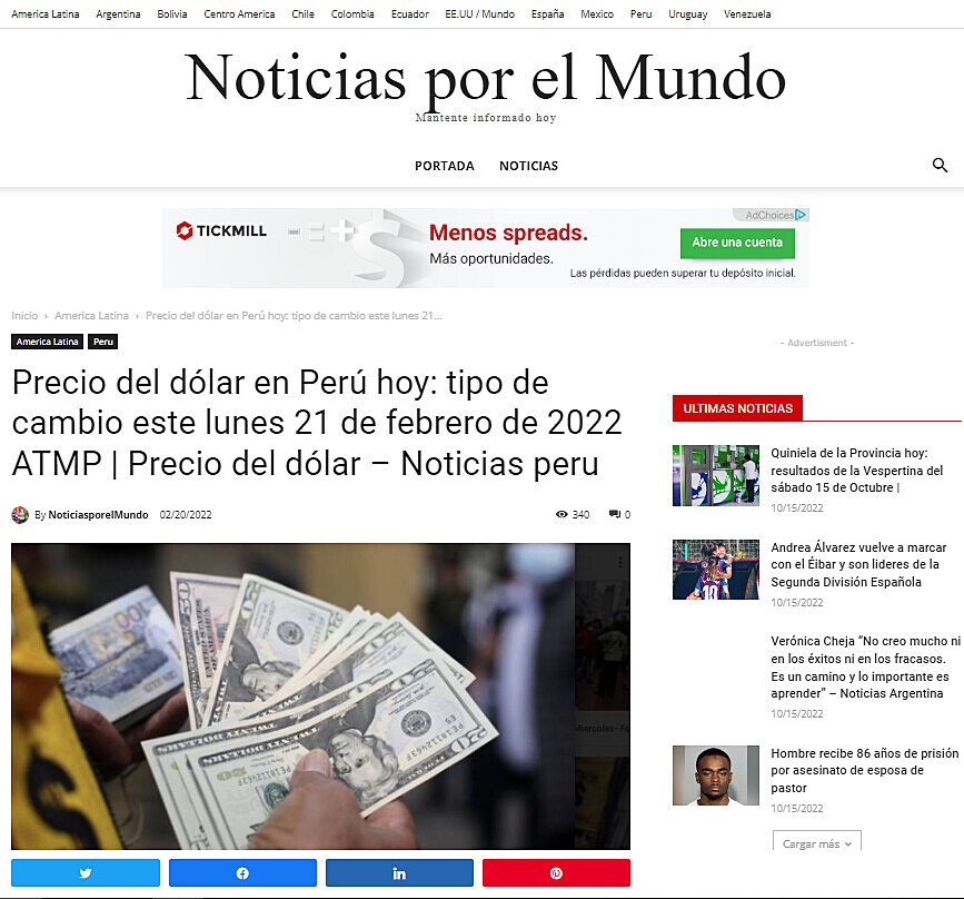 Precio del dlar en Per hoy: tipo de cambio este lunes 21 de febrero de 2022 ATMP | Precio del dlar  Noticias peru